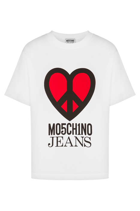 PEACE & LOVE JERSEY T-SHIRT WHITE 3