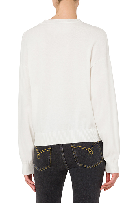 PEACE & LOVE COTTON SWEATER WHITE 2