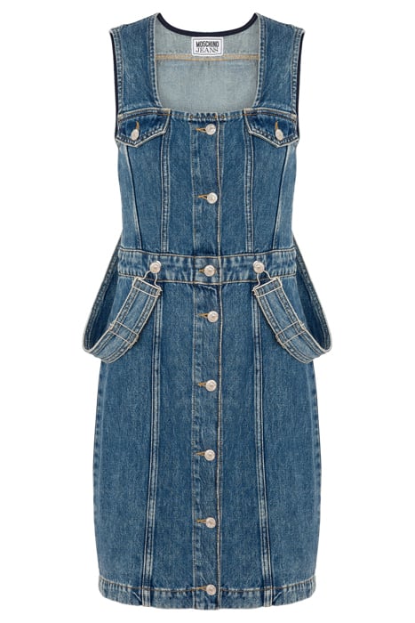 SUSPENDERS DENIM DRESS BLUE 3