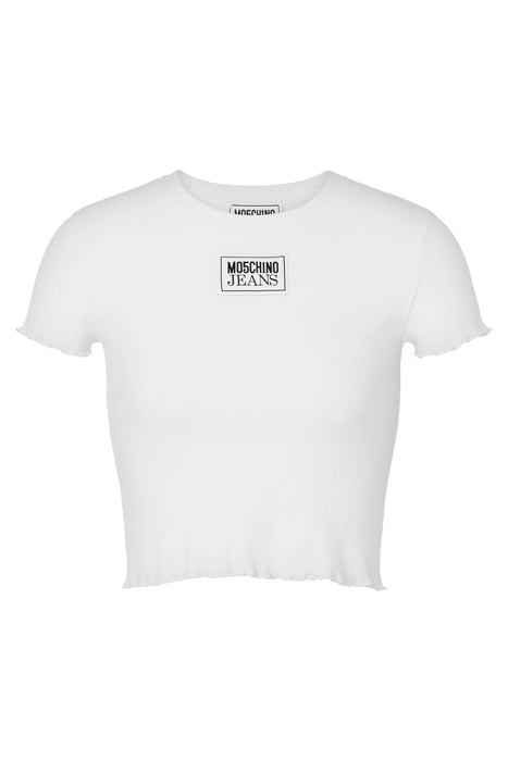 LOGO PATCH COTTON T-SHIRT WHITE 3