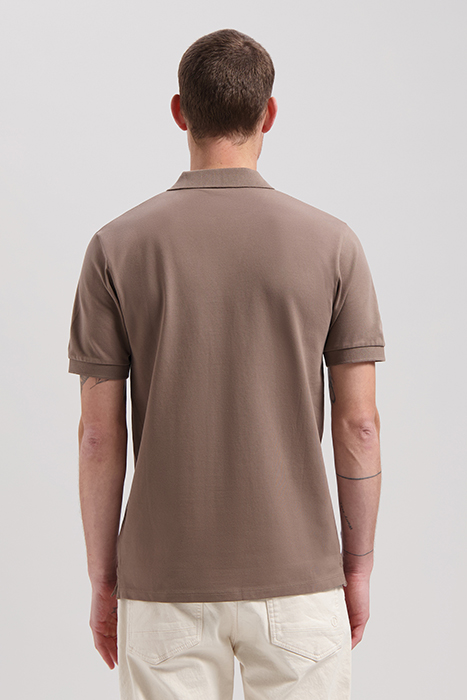 DS_BOWIE V- NECK POLO TIMBER WOLF TIMBER WOLF 2