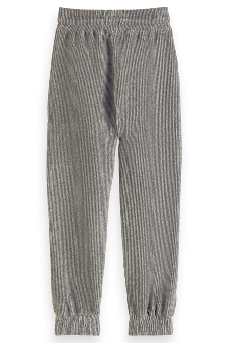 GIRLS CORDUROY TAPERED SWEATPANTS GREY MELANGE 5