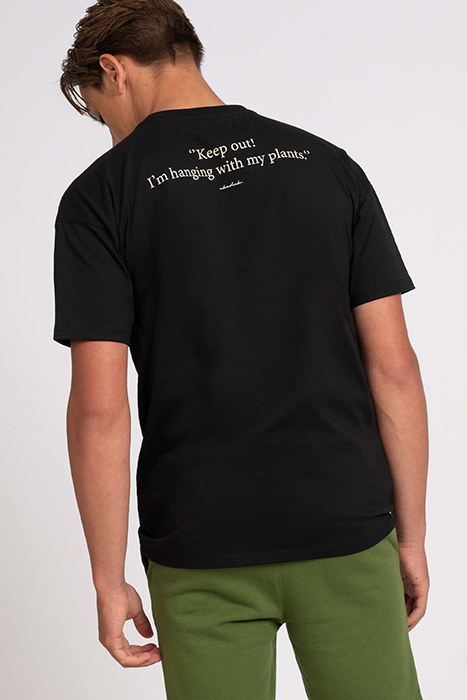 HANGING PLANTS T-SHIRT BLACK 2