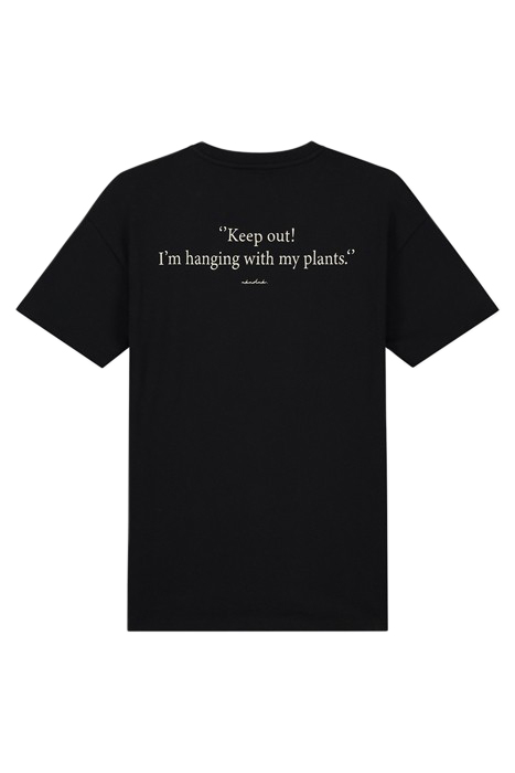 HANGING PLANTS T-SHIRT BLACK 3