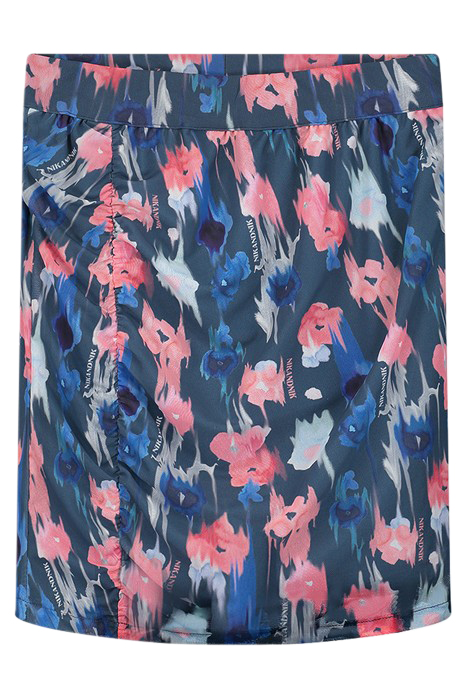 FLORAL MESH SKIRT ROYAL BLUE 2