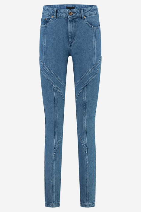 BELLFLOWER SKINNY JEANS MID BLUE 4