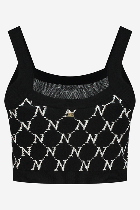 BRISBANE TOP BLACK/PEARL 8