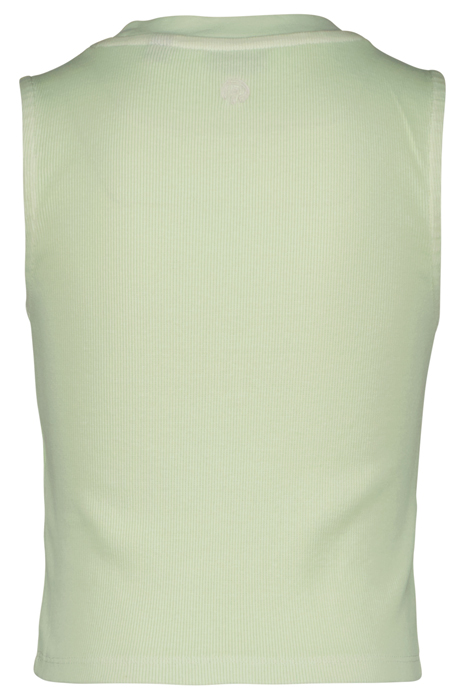 GIRLS LONDON SINGLET FADED LIME 2