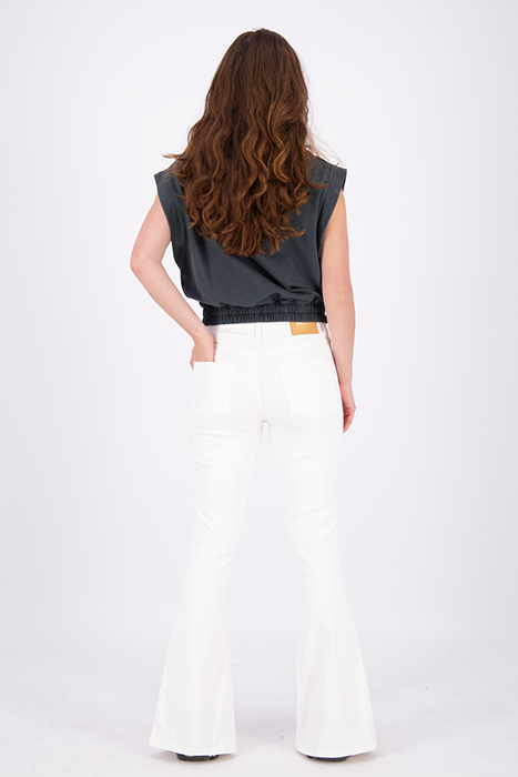 SUNRISE SPLIT JEANS WHITE 2