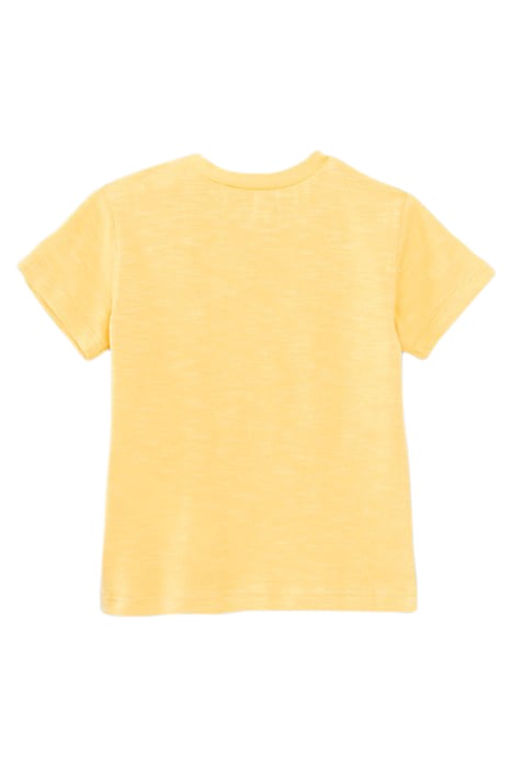 BABY BOYS’ YELLOW T-SHIRT WITH GUITAR PALM TREES IMAGES 2