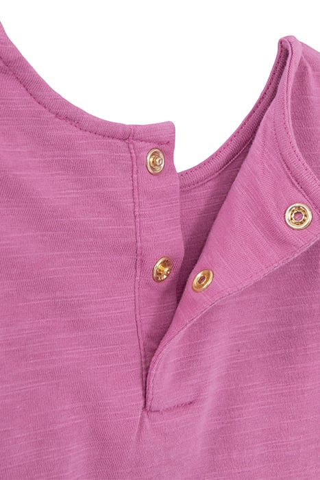 BABY GIRLS' MAUVE ORGANIC COTTON ETHNIC EMBROIDERY T-SHIRT 5