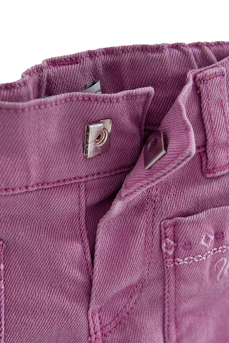 BABY GIRLS’ MAUVE JEANS WITH ETHNIC EMBROIDERY 4