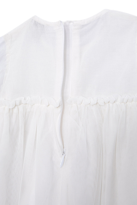 BABY GIRLS’ ECRU OCCASIONWEAR DRESS WITH EMBROIDERED TULLE 5