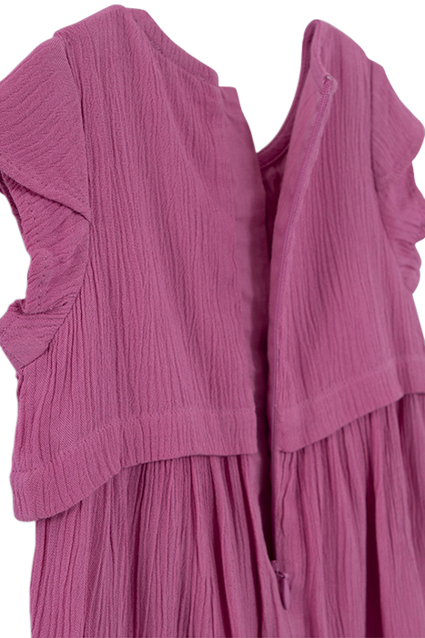 BABY GIRLS’ MAUVE CREPE DRESS WITH ETHNIC EMBROIDERY 4