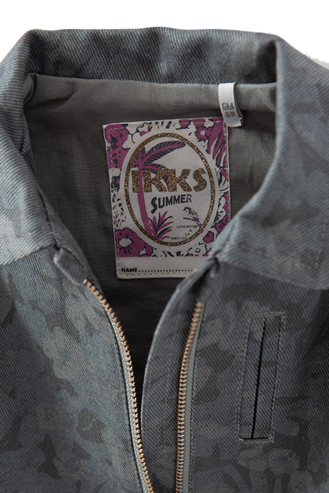 BABY GIRLS’ KHAKI DENIM SAFARI JACKET, XL FLOWERS 6