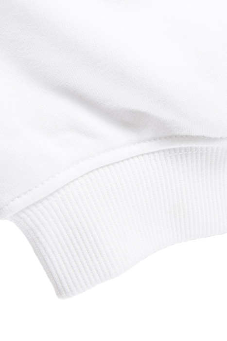 GIRLS' OFF-WHITE SWEATSHIRT WITH SILVER GLITTER SLOGAN 6