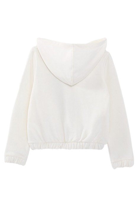 GIRLS’ ECRU HOODIE WITH ROCK DRAWINGS AND SLOGAN 2