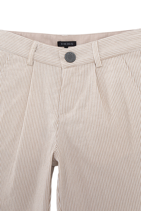 BOYS’ BEIGE STRIPED OCCASIONWEAR SUIT BERMUDA SHORTS 3