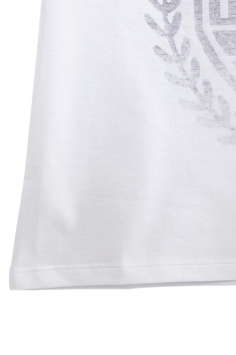 BOYS' WHITE IMAGE T-SHIRT WITH CREST PRINT INSIDE 5