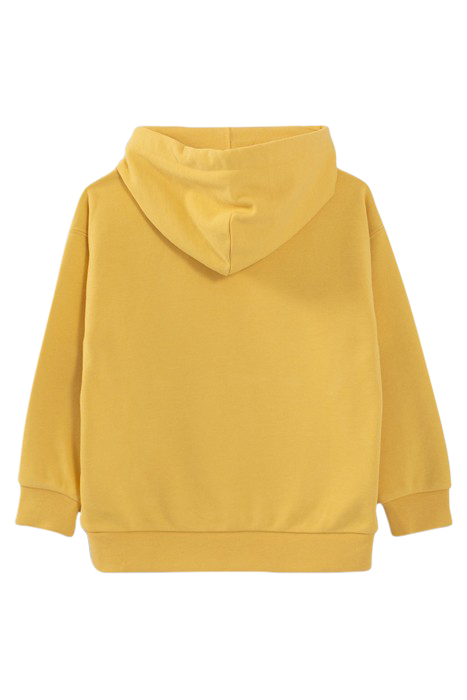 BOYS’ YELLOW HOODIE WITH FLOCKED VELVET XL SLOGAN 2