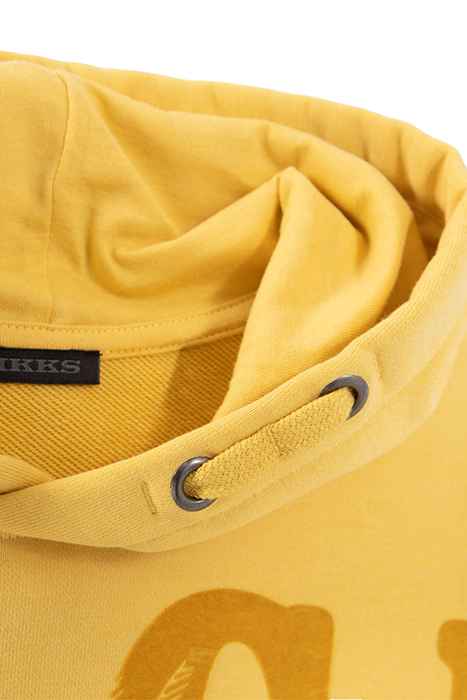 BOYS’ YELLOW HOODIE WITH FLOCKED VELVET XL SLOGAN 4