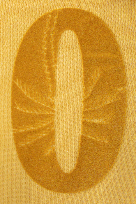 BOYS’ YELLOW HOODIE WITH FLOCKED VELVET XL SLOGAN 6