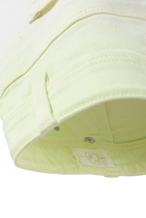 GIRLS’ NEON YELLOW DEEP DYE SHORTS WITH FRINGED CUFFS 5