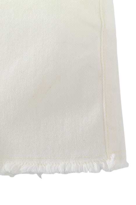 GIRLS’ NEON YELLOW DEEP DYE SHORTS WITH FRINGED CUFFS 7