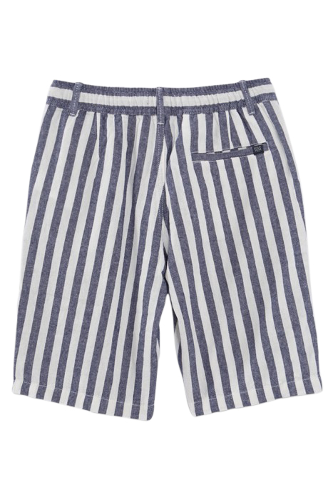 BOYS' NAVY BERMUDA SHORTS WITH ECRU STRIPES 2