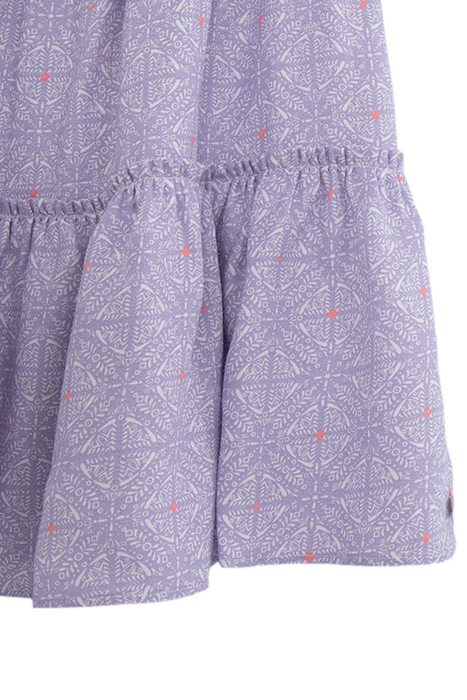 GIRLS' LILAC DRESS, CUBAN EARTHENWARE PRINT & NEON STRAPS 5