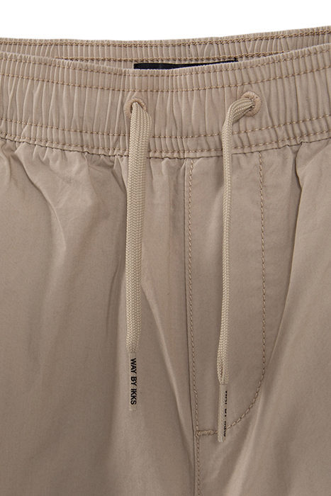 BOYS’ BEIGE CARGO TROUSERS WITH ELASTICATED WAIST & CUFFS 3