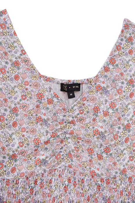 GIRLS’ LILAC LENZING™ ECOVERO™ FLOWER POWER PRINT DRESS 4