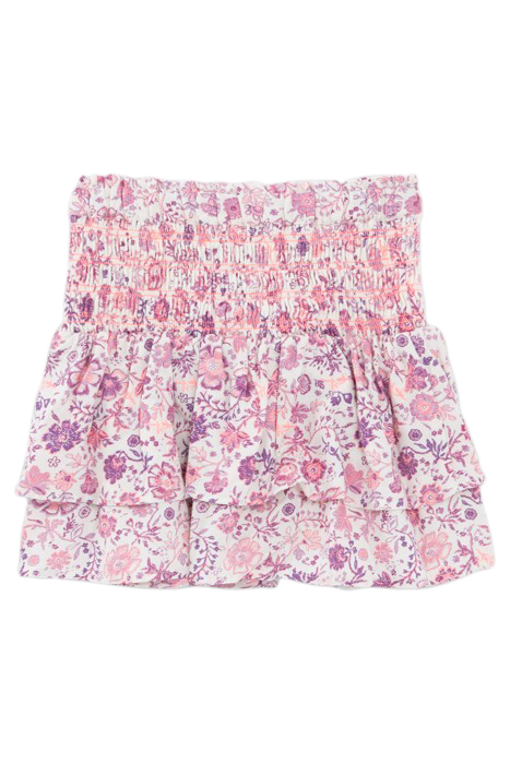 GIRLS’ OFF-WHITE SKIRT WITH VIOLET FLOWER PRINT 2