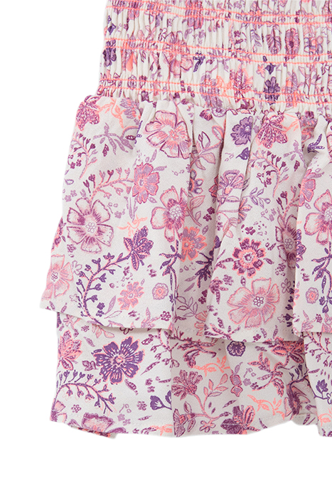 GIRLS’ OFF-WHITE SKIRT WITH VIOLET FLOWER PRINT 4