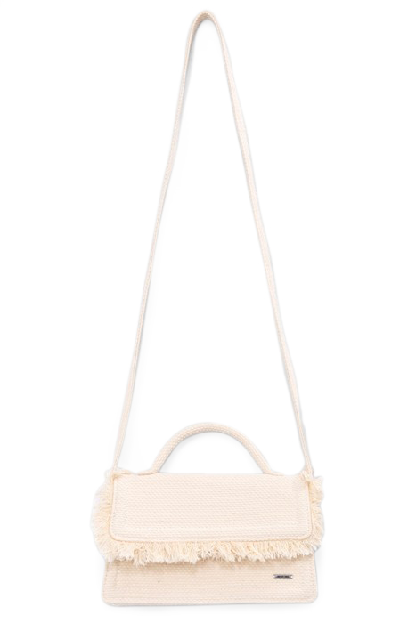 GIRLS’ ECRU MINI HANDBAG WITH FRINGED FLAP 3