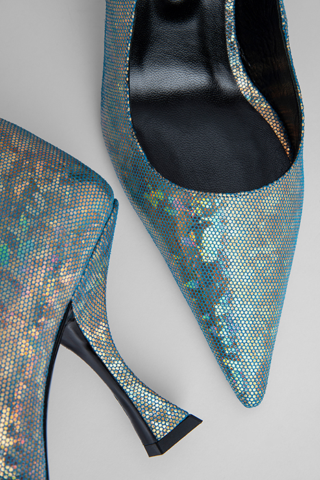 VIVA DISCO BLUE HOLOGRAM LEATHER BLUE 5