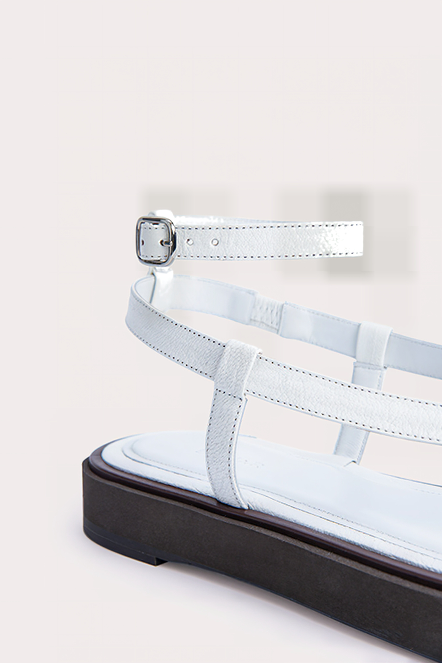 CECE WHITE GRAINED LEATHER WHITE 5