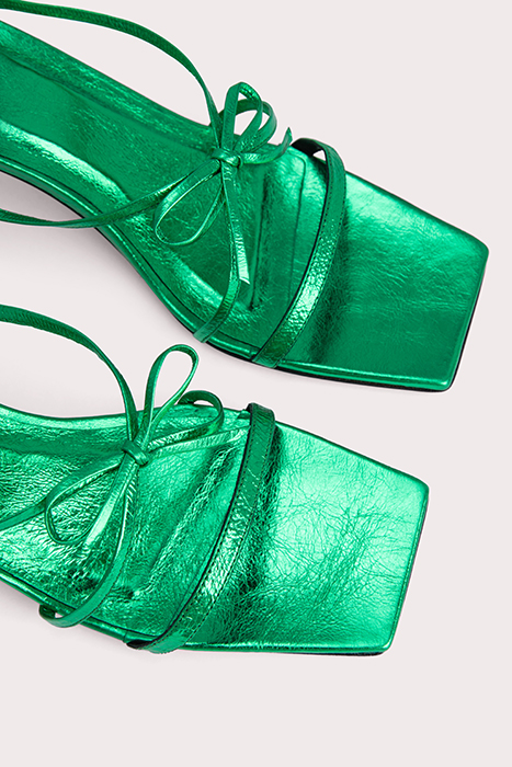 JUNE CLOVER GREEN METALLIC LEATHER CLOVER GREEN 4