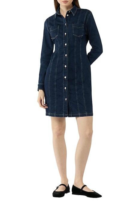 COMMA DRESSES BLUE-DENIM 2