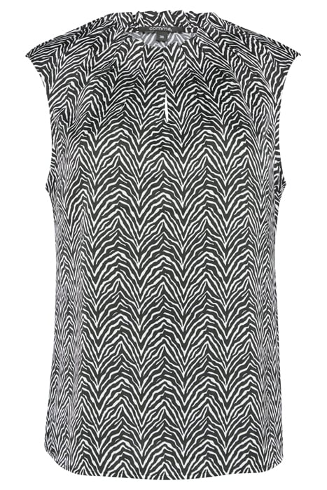 COMMA BLOUSES SLEEVELESS GREY/BLACK 3