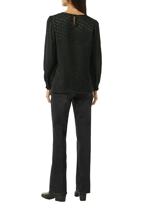 COMMA BLOUSES GREY/BLACK 2