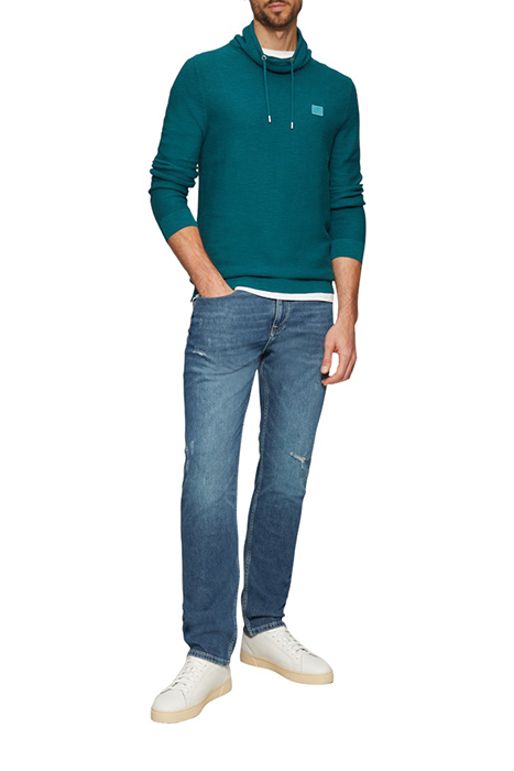 S.OLIVER PULLOVER BLUE-PETROL 2