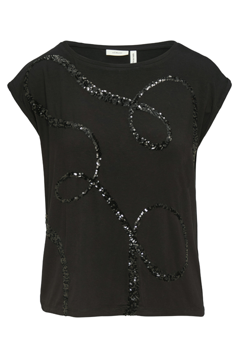 S.OLIVER T-SHIRTS GREY/BLACK 5