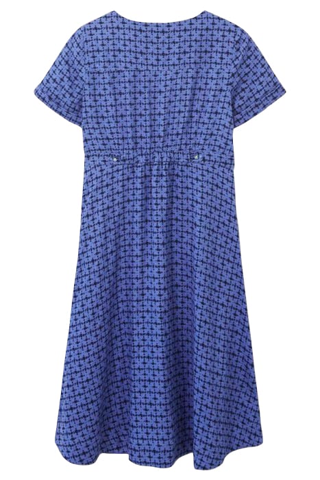 IVY LINEN MIDI DRESS BLUE MULTI 3
