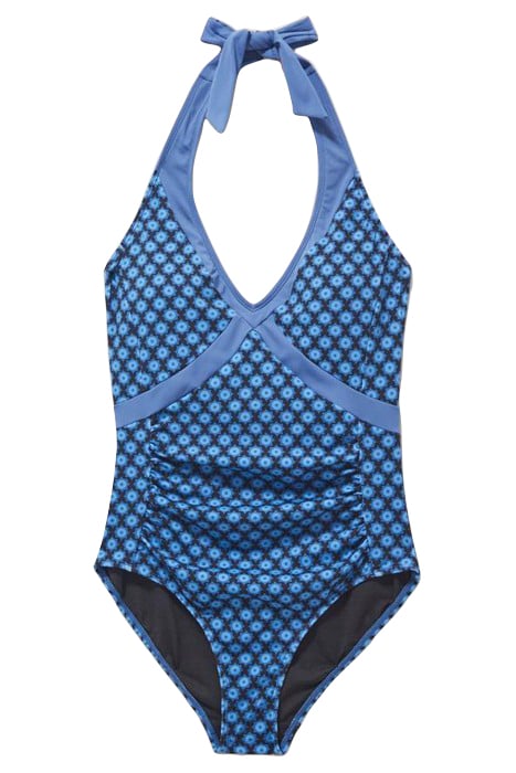 VALLEY HALTER SWIMSUIT BLUE MULTI 2