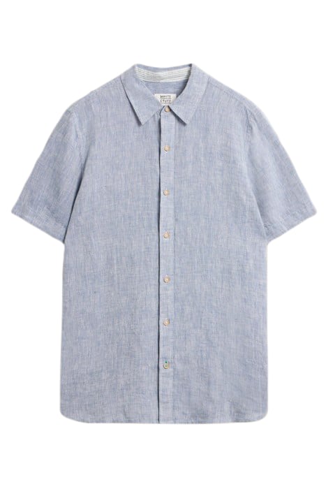 PEMBROKE SS LINEN SHIRT CHAMBRAY BLUE 3
