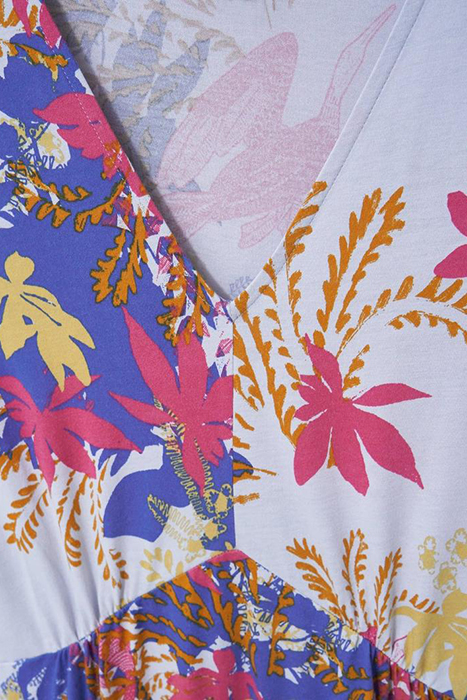 TEA MIDI JERSEY DRESS BLUE MULTI 4