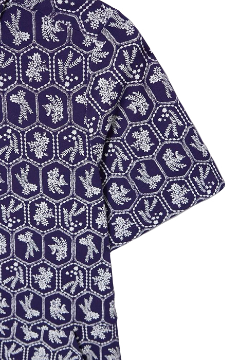 RUA JERSEY SHIRT DRESS NAVY MULTI 4