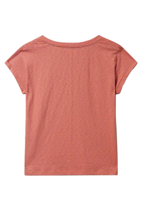 NELLY STRIPE TEE ORANGE MULTI 3