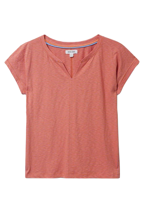 NELLY STRIPE TEE ORANGE MULTI 2